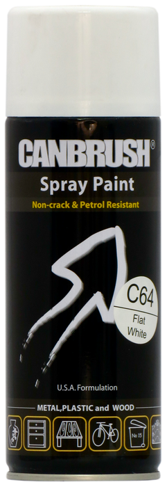 C64 Flat White - Canbrush Spray Paints UK