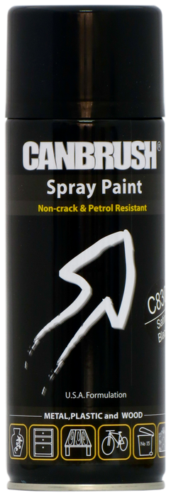 C830 Satin Black - Canbrush Spray Paints UK