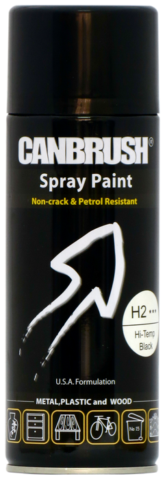 H2 Hi-Temp Black - Canbrush Spray Paints UK